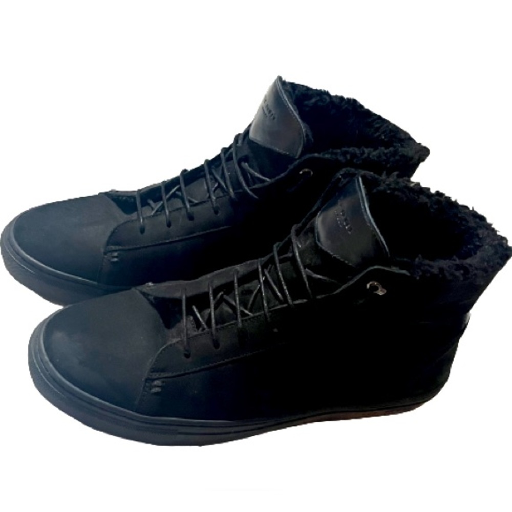 Ted Baker Black Fur-Lined High-tops